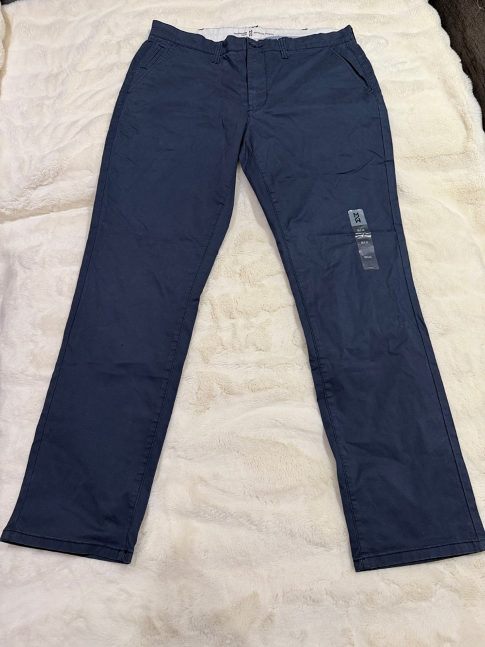Men's Navy Blue Casual Chinos